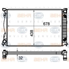 Acquista Radiatore motore da HELLA 8MK 376 735-011 a buon mercato per soli 183,89 €