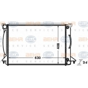 Acquista Radiatore motore da HELLA 8MK 376 766-344 a buon mercato per soli 200,21 €