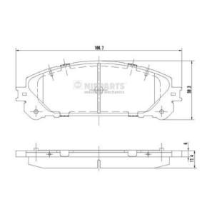 Compre Pastilhas de travão da NIPPARTS N3602139 a um preço baixo por 46,74 €
