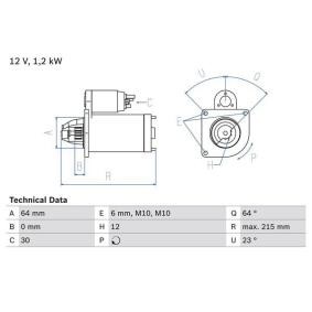Köp Startmotor av BOSCH 0 986 025 180 till det låga priset 2498,99 kr