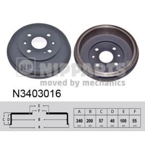 Comprar Tambor de freno de NIPPARTS N3403016 a bajo precio de 71,37 €