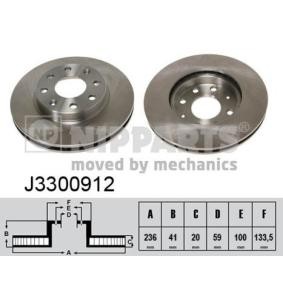 Comprar Disco de freno de NIPPARTS J3300912 a bajo precio de 40,65 €