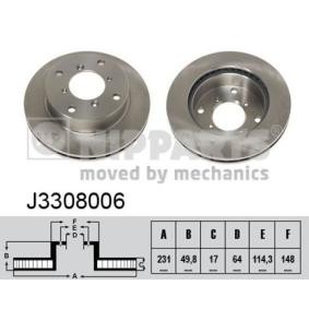 Comprar Disco de freno de NIPPARTS J3308006 a bajo precio de 40,20 €