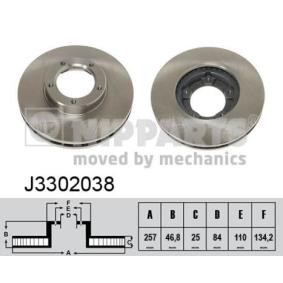 Comprar Disco de freno de NIPPARTS J3302038 a bajo precio de 49,79 €