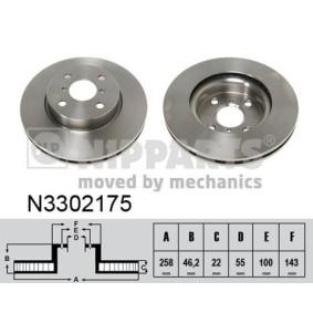Comprar Disco de freno de NIPPARTS N3302175 a bajo precio de 49,98 €