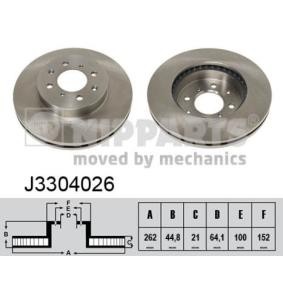 Comprar Disco de freno de NIPPARTS J3304026 a bajo precio de 59,28 €