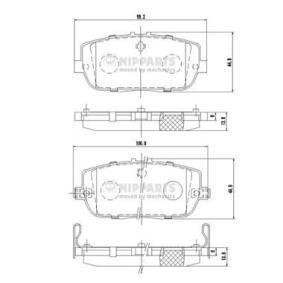 Bremsbeläge N3613021 von NIPPARTS günstig für 31,01 € online kaufen