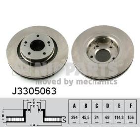 Comprar Disco de freno de NIPPARTS J3305063 a bajo precio de 68,68 €