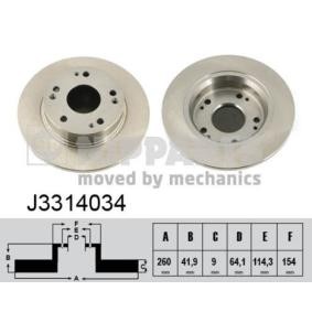 Comprar Disco de freno de NIPPARTS J3314034 a bajo precio de 43,51 €