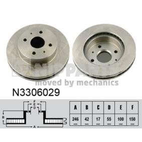 Comprar Disco de freno de NIPPARTS N3306029 a bajo precio de 34,12 €