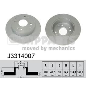 Comprar Disco de freno de NIPPARTS J3314007 a bajo precio de 34,85 €