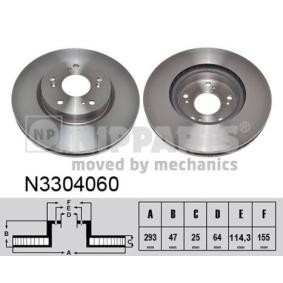 Comprar Disco de freno de NIPPARTS N3304060 a bajo precio de 60,51 €