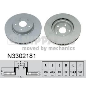 Comprar Disco de freno de NIPPARTS N3302181 a bajo precio de 61,56 €