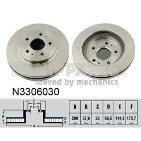 Comprar Disco de freno de NIPPARTS N3306030 a bajo precio de 56,63 €