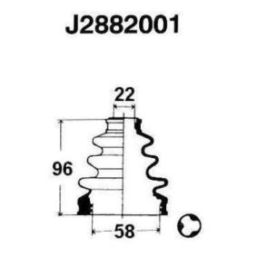 Köp Bälgsats, drivaxel av NIPPARTS J2882001 till det låga priset 221,32 kr