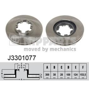 Comprar Disco de freno de NIPPARTS J3301077 a bajo precio de 83,25 €
