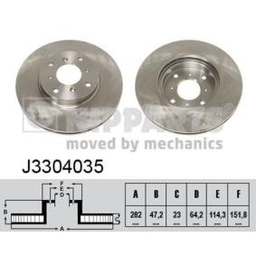 Comprar Disco de freno de NIPPARTS J3304035 a bajo precio de 42,79 €