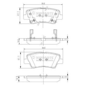 Compre Pastilhas de travão da NIPPARTS N3610311 a um preço baixo por 28,26 €