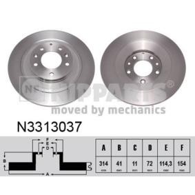 Bremsscheibe N3313037 von NIPPARTS günstig für 52,77 € online kaufen
