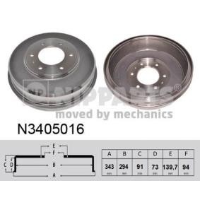 Comprar Tambor de freno de NIPPARTS N3405016 a bajo precio de 79,48 €