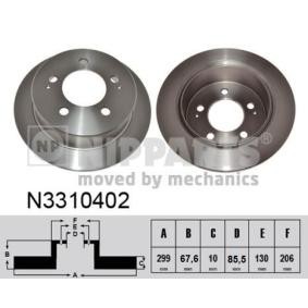 Acquista Disco freno da NIPPARTS N3310402 a buon mercato per soli 61,09 €