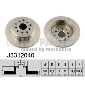 Comprar Disco de freno de NIPPARTS J3312040 a bajo precio de 60,19 €