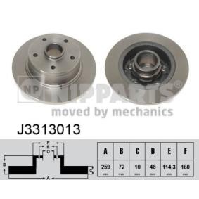 Bremsscheibe J3313013 von NIPPARTS günstig für 84,60 € online kaufen
