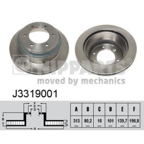 Comprar Disco de freno de NIPPARTS J3319001 a bajo precio de 58,17 €