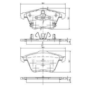 Bremsbeläge J3603067 von NIPPARTS günstig für 41,32 € online kaufen