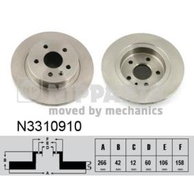 Comprar Disco de freno de NIPPARTS N3310910 a bajo precio de 49,90 €