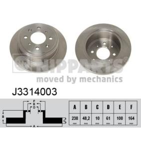 Comprar Disco de freno de NIPPARTS J3314003 a bajo precio de 31,55 €