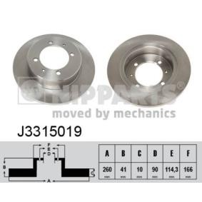 Comprar Disco de freno de NIPPARTS J3315019 a bajo precio de 41,11 €