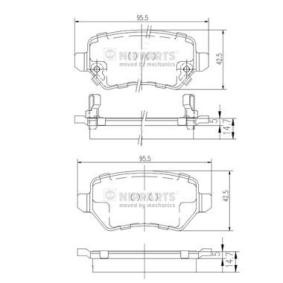Compre Pastilhas de travão da NIPPARTS N3610310 a um preço baixo por 27,09 €
