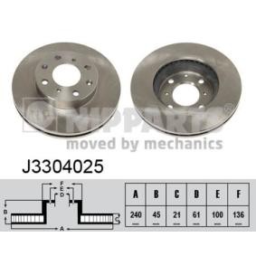 Comprar Disco de freno de NIPPARTS J3304025 a bajo precio de 37,74 €