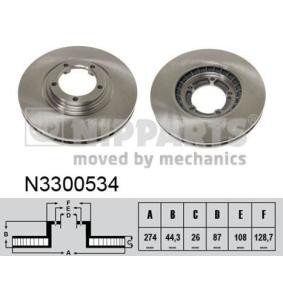 Comprar Disco de freno de NIPPARTS N3300534 a bajo precio de 56,89 €