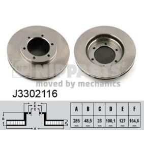 Achetez des Disque de frein NIPPARTS J3302116 à prix pour 66,31 €