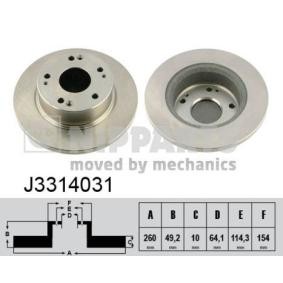 Comprar Disco de freno de NIPPARTS J3314031 a bajo precio de 41,73 €