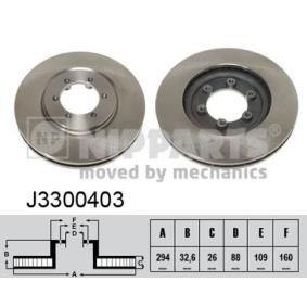 Comprar Disco de freno de NIPPARTS J3300403 a bajo precio de 66,39 €