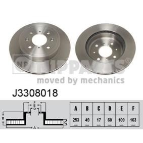 Comprar Disco de freno de NIPPARTS J3308018 a bajo precio de 36,93 €