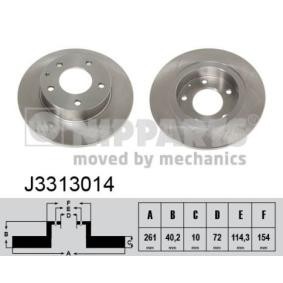 Bremsscheibe J3313014 von NIPPARTS günstig für 17,60 € online kaufen