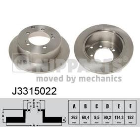 Comprar Disco de freno de NIPPARTS J3315022 a bajo precio de 41,98 €