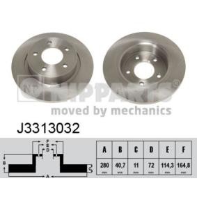 Bremsscheibe J3313032 von NIPPARTS günstig für 37,53 € online kaufen