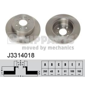 Comprar Disco de freno de NIPPARTS J3314018 a bajo precio de 46,73 €