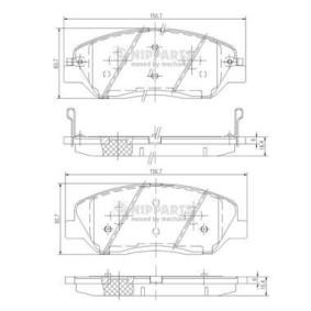 Bremsbeläge von NIPPARTS N3605051