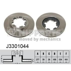 Comprar Disco de freno de NIPPARTS J3301044 a bajo precio de 62,01 €