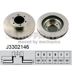 Comprar Disco de freno de NIPPARTS J3302146 a bajo precio de 39,49 €