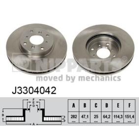 Comprar Disco de freno de NIPPARTS J3304042 a bajo precio de 58,88 €