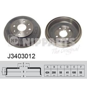 Comprar Tambor de freno de NIPPARTS J3403012 a bajo precio de 30,93 €