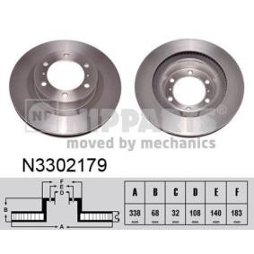 Comprar Disco de freno de NIPPARTS N3302179 a bajo precio de 108,10 €