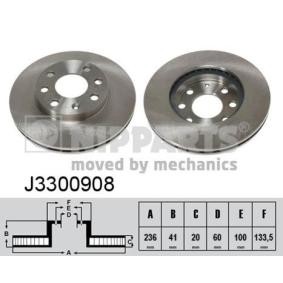 Comprar Disco de freno de NIPPARTS J3300908 a bajo precio de 34,61 €